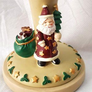 1995 Brown Bag Cookie Art Stamp FOLK SANTA # 12 Cookie Press Christmas Santa